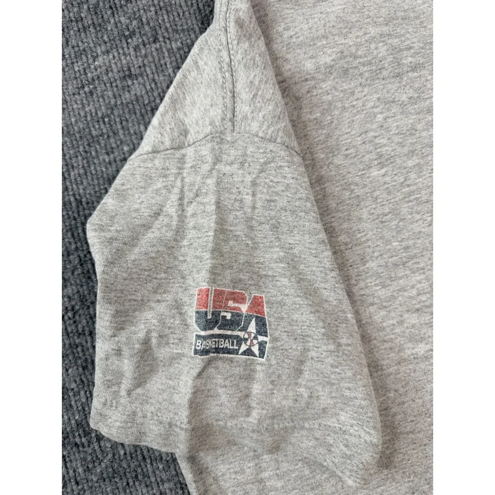 Vintage Reebok USA Basketball T Shirt Small Gray Graphic Tee Y2K‎ 90s Mens - Picture 8 of 9